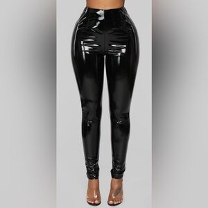 Brand spanking new vinyl pants